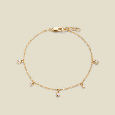 CZ Poppy Floating Bracelet