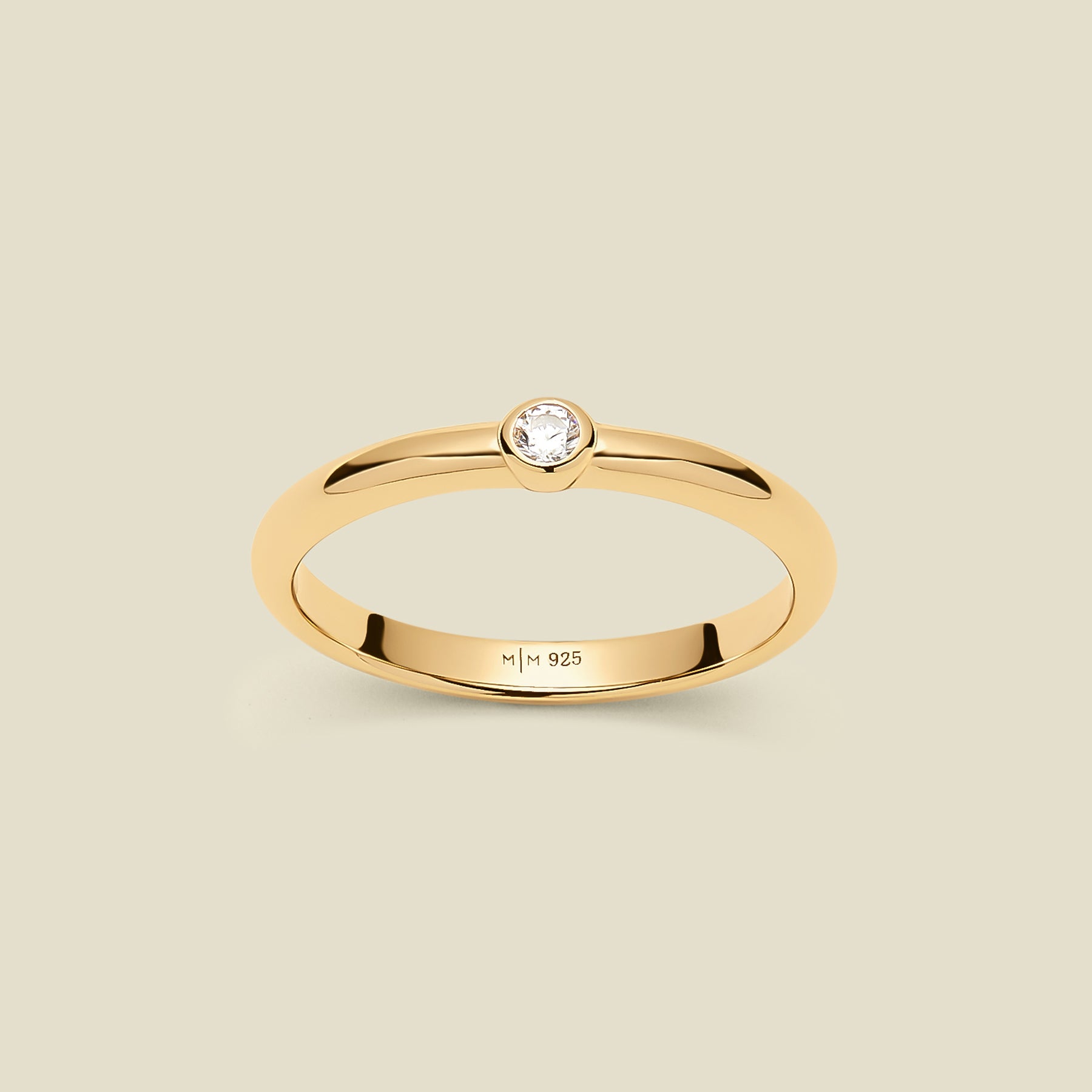 CZ Poppy Solitaire Stacking Ring | Final Sale