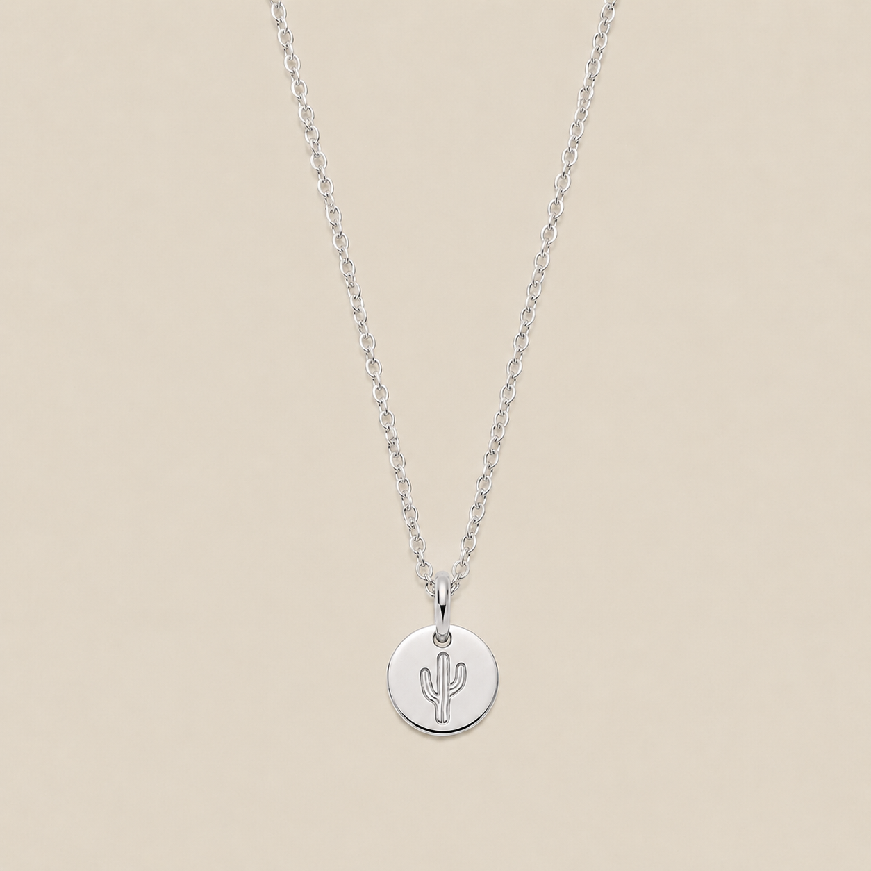Cactus Disc Necklace