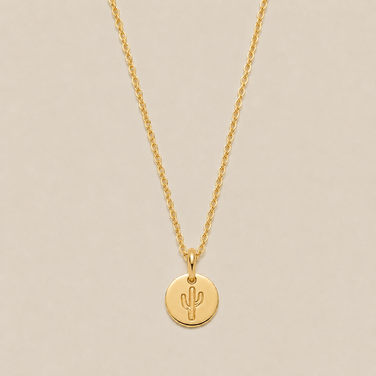 Cactus Disc Necklace