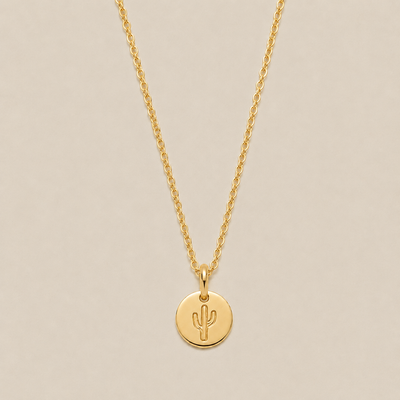 Cactus Disc Necklace