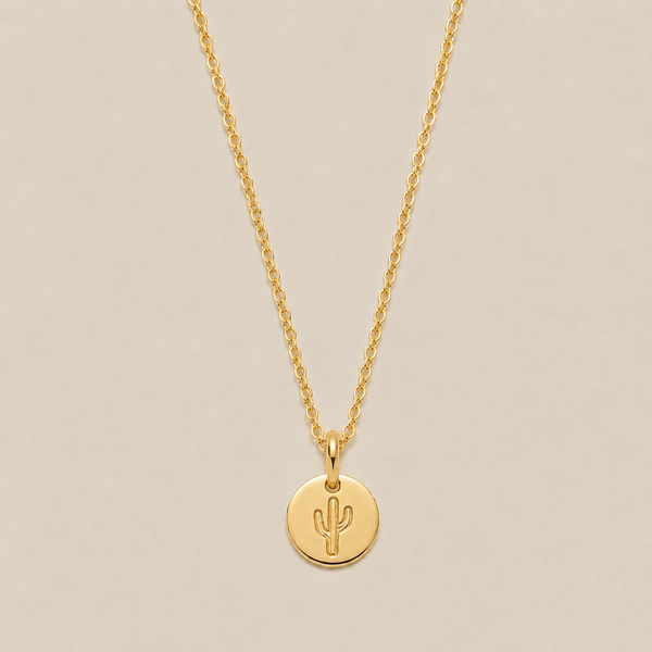 Cactus Disc Necklace