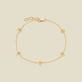 December CZ Birth Flower Station Bracelet