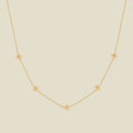 December CZ Birth Flower Station Necklace