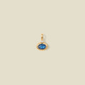 December Oval Birthstone Charm