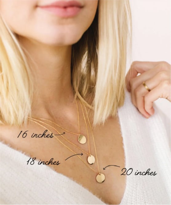 Necklace Size Chart | Necklace size charts, Necklace sizes, Holiday jewelry