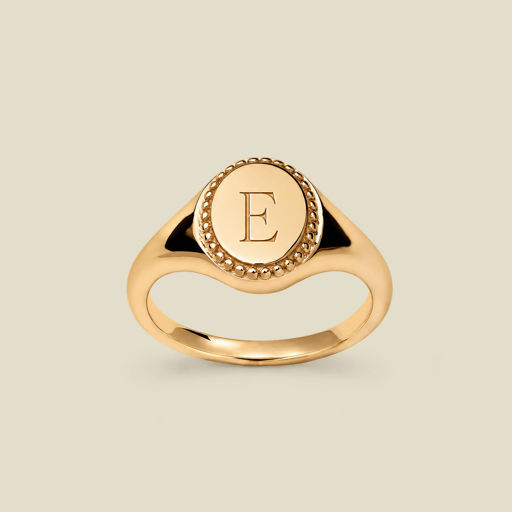 Engravable Oval Signet Ring