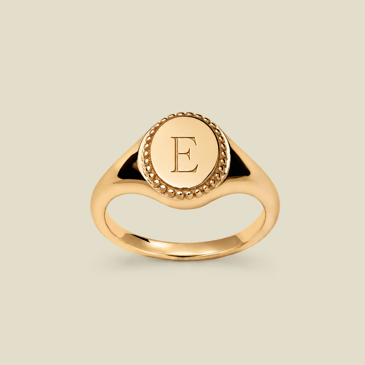 Engravable Oval Signet Ring
