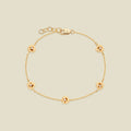 February CZ Birth Flower Station Bracelet