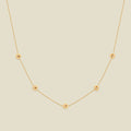 February CZ Birth Flower Station Necklace