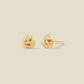 February CZ Birth Flower Stud Earrings