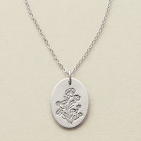 Family Florals Oval Necklace