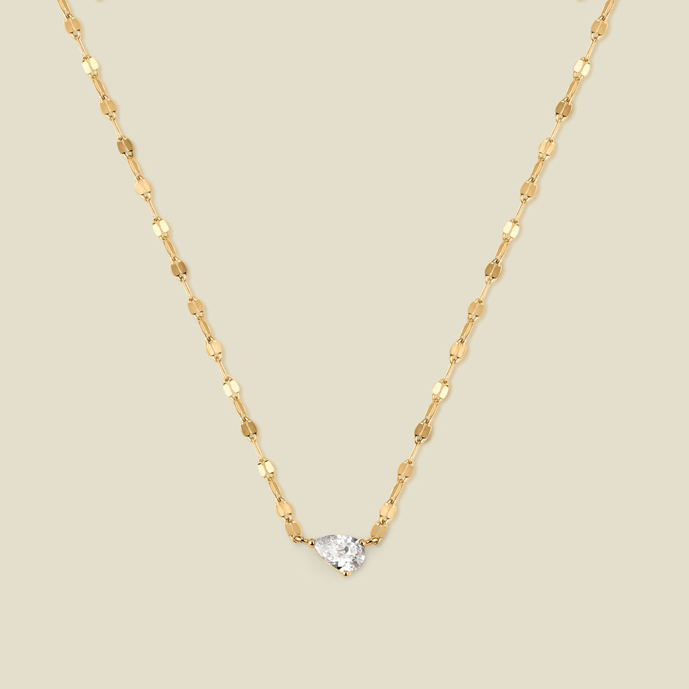 Dew Drop Solitaire Necklace