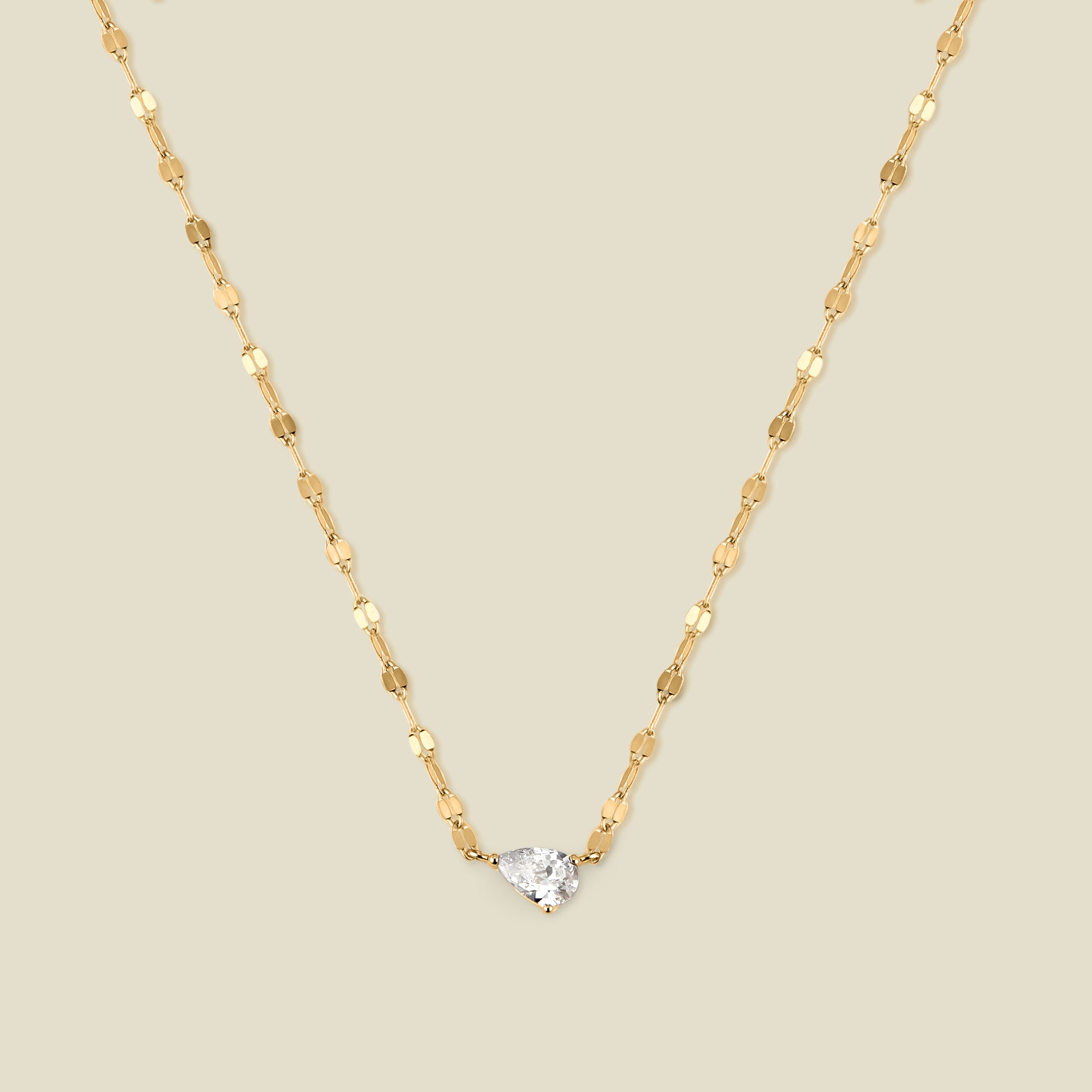 Dew Drop Solitaire Necklace