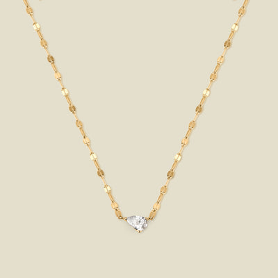 Dew Drop Solitaire Necklace