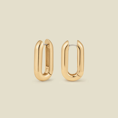 Sol Paperclip Hoop Earrings | Final Sale