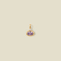 June Oval Birthstone Charm