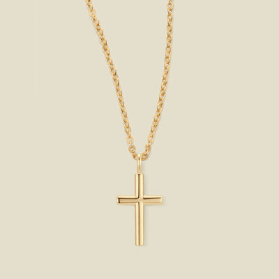 Rounded Cross Necklace