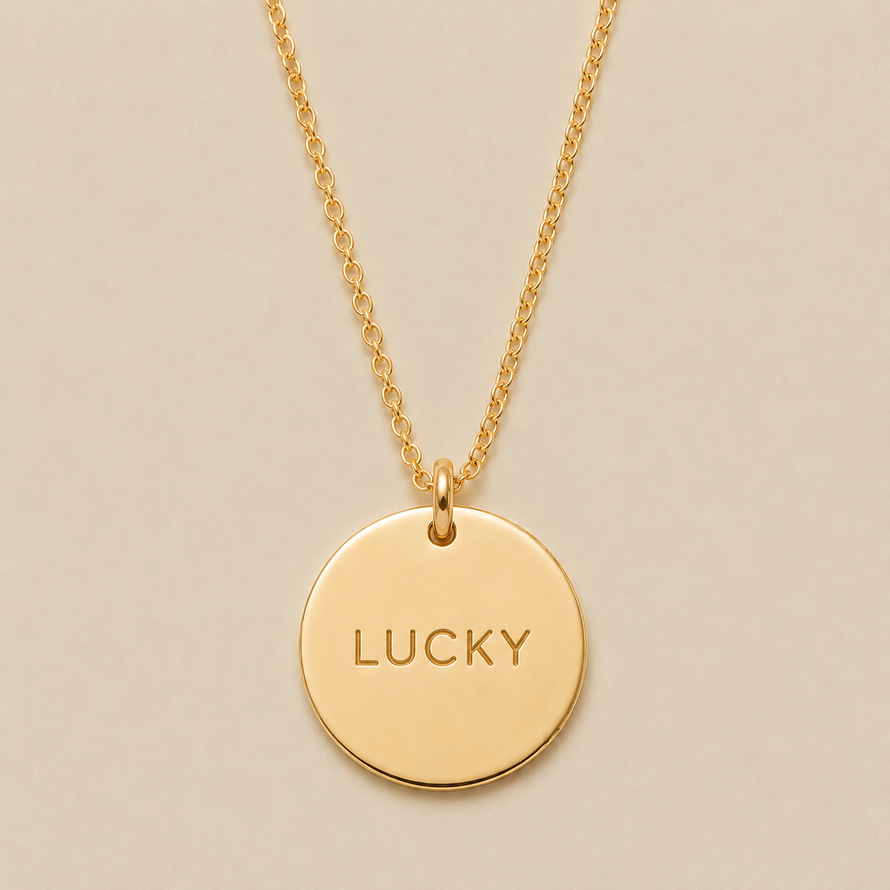 Lucky Disc Necklace
