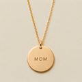 Mom Disc Necklace