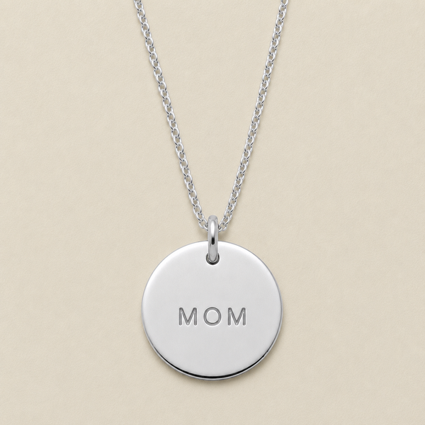 Mom Disc Necklace