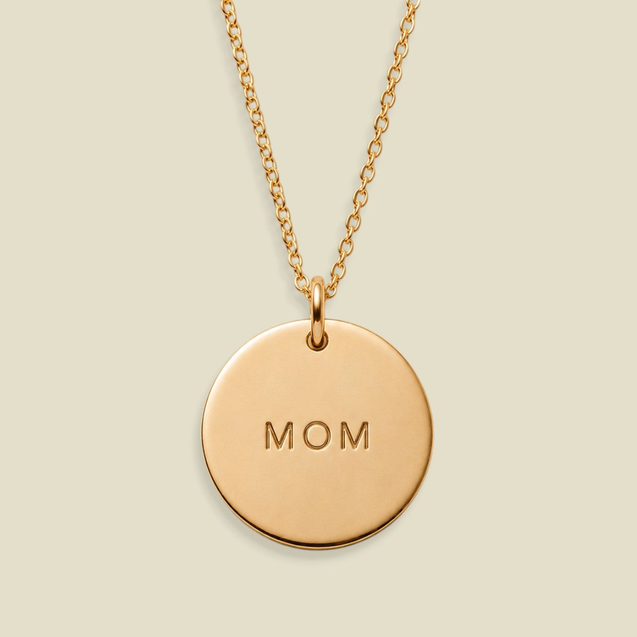 Mom Disc Necklace
