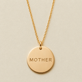 Mother Disc Necklace