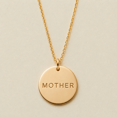 Mother Disc Necklace