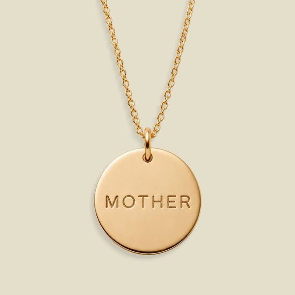 Mother Disc Necklace