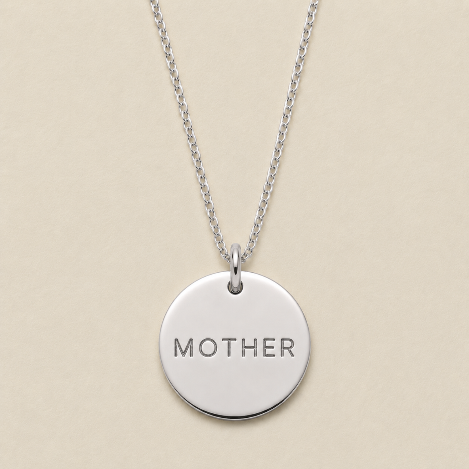 Mother Disc Necklace