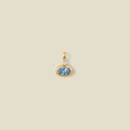 March Oval Birthstone Charm