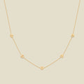 May CZ Birth Flower Station Necklace