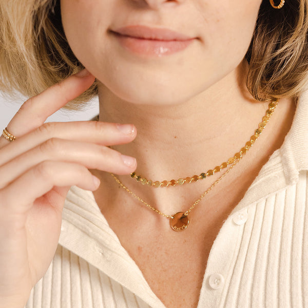 Mini Zola Disc Necklace