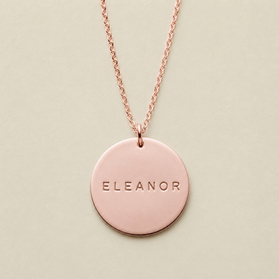 Name Disc Necklace