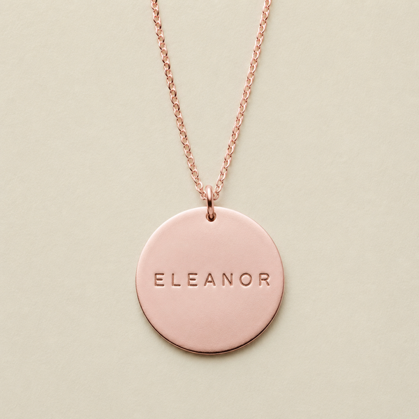 Name Disc Necklace