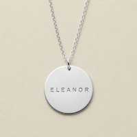 Name Disc Necklace