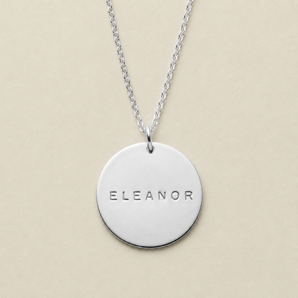 Name Disc Necklace