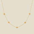 November CZ Birth Flower Station Necklace