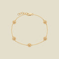 October CZ Birth Flower Station Bracelet