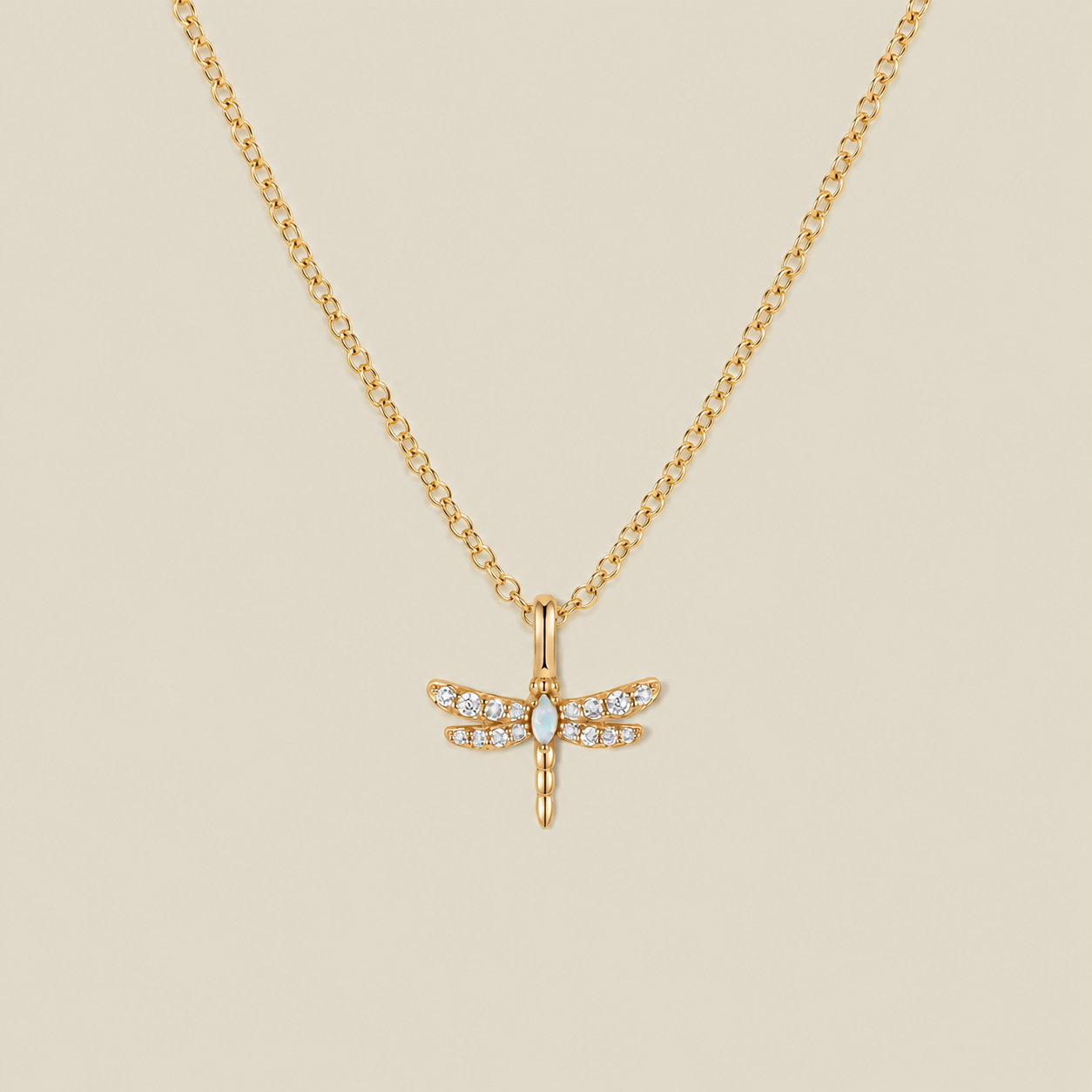 Opal Dragonfly Necklace | Made by Mary – Made By Mary