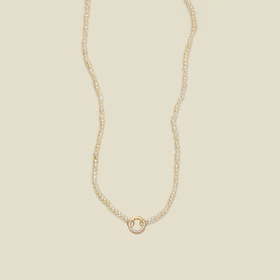 Pearl Strand Charm Necklace | Final Sale