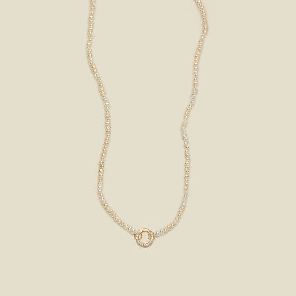 Pearl Strand Charm Necklace | Final Sale
