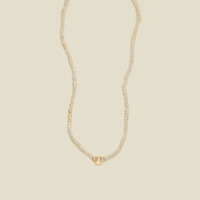 Pearl Strand Charm Necklace | Final Sale