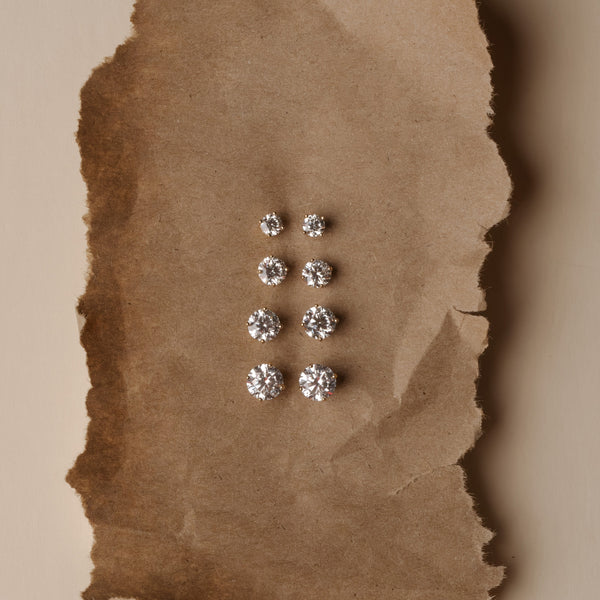 14k Diamond Stud Earrings
