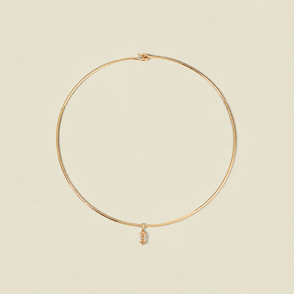 Ember Collar Necklace with Marquise Charm