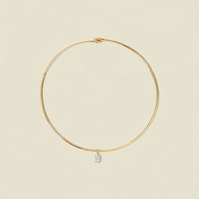 Ember Collar Necklace with Marquise Charm