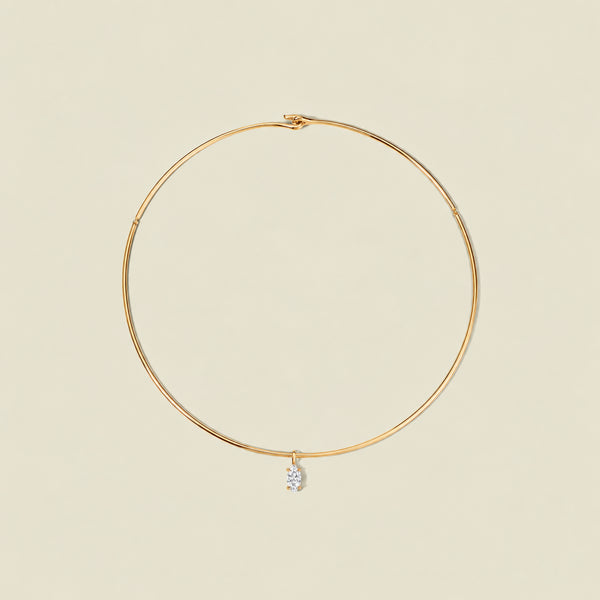 Ember Collar Necklace with Marquise Charm