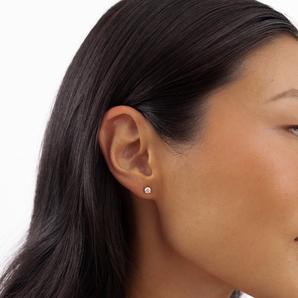 14k Diamond Stud Earrings
