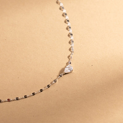 Dew Drop Solitaire Necklace