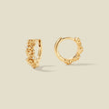 September CZ Birth Flower Huggie Hoop Earrings